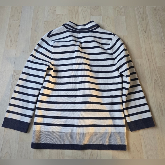 Banana Republic Navy Striped Knit Blazer Size Small - Picture 6 of 11